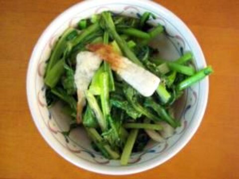 小松菜とちくわの炒め物